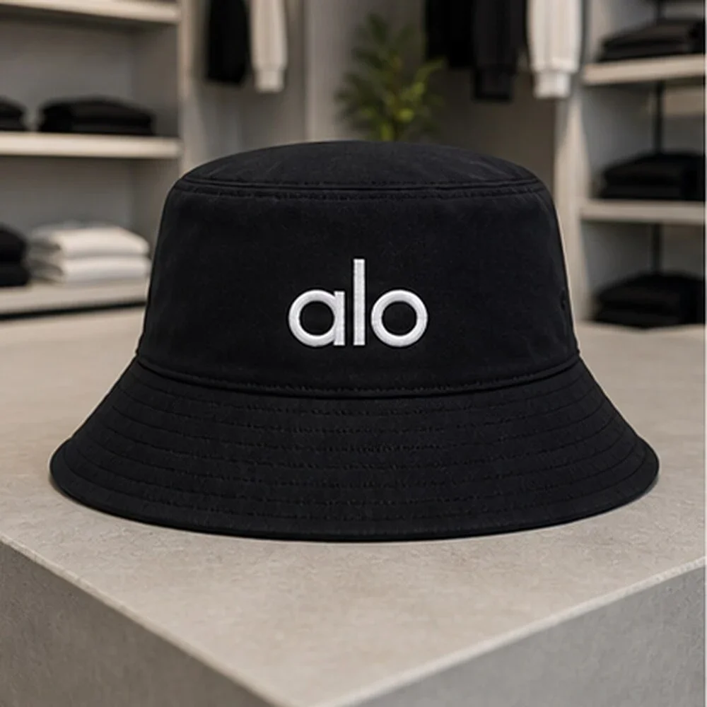 ALO Yoga Black Travel Bucket Hat NWT